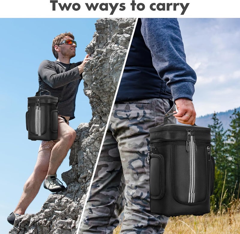 MRINCA Carrying Case Compatible with Anker SOLIX C300 Portable Power Station, Protective Storage Bag with Pockets for Outdoor Travel Camping Charging Accessories - Image 2